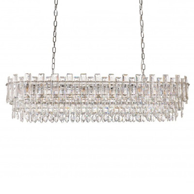 Люстра овальная с хрустальными подвесками Gorgeous Crystal Light