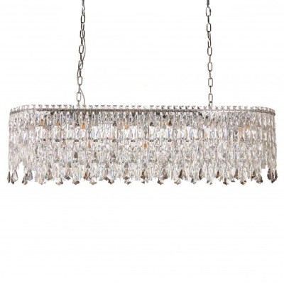Люстра овальная с хрустальными подвесками Roul Crystal Light