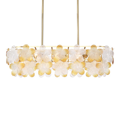 Люстра овальная с цветочными мотивами Light Floral Glow