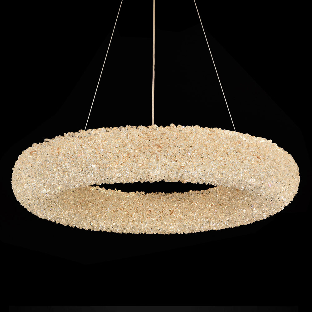 Люстра подвесная кольцевая хрустальная Round Chandelier Made of Clear Crystal