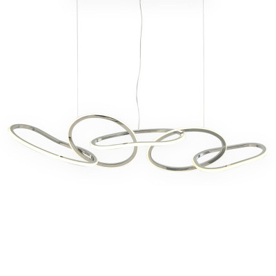 Люстра подвесная светодиодная с 5-ю асимметричными кольцами Ring Horizontal