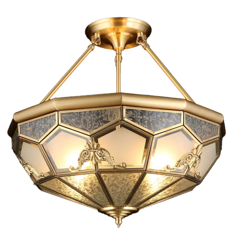 Люстра потолочная Leoni 2 в витражной технике