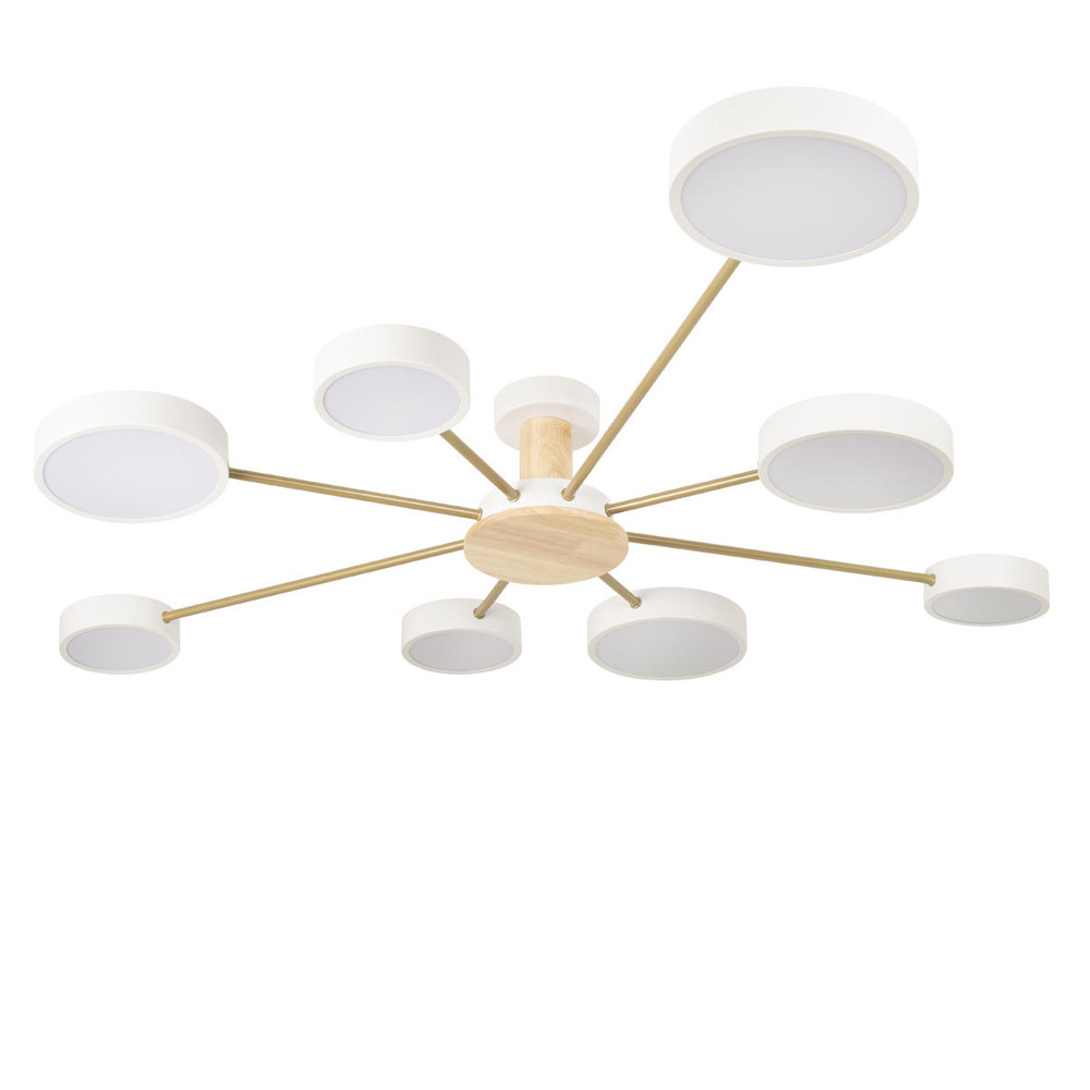 Люстра потолочная светодиодная с 8-ю круглыми плафонами Maxine Light