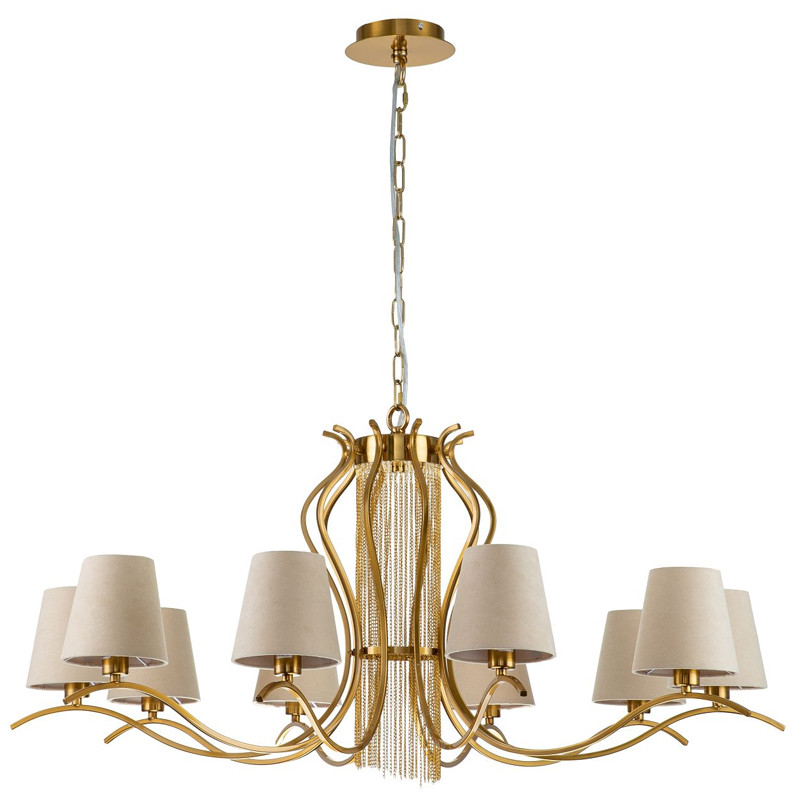 Люстра с абажурами из велюровой ткани Gracy D101 см