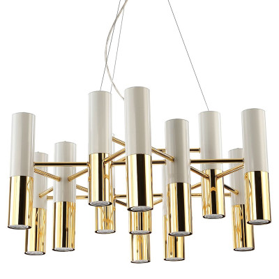 Люстра с бело-золотыми плафонами Delightfull