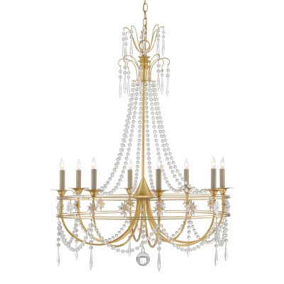 Люстра с декором из прозрачных бусин Glowing Crystals