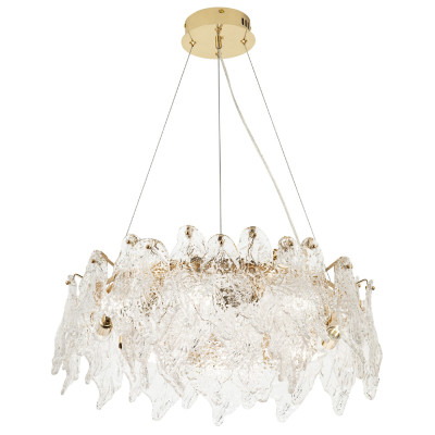 Люстра с декором из текстурированного стекла Textured Glass Chandelier 8