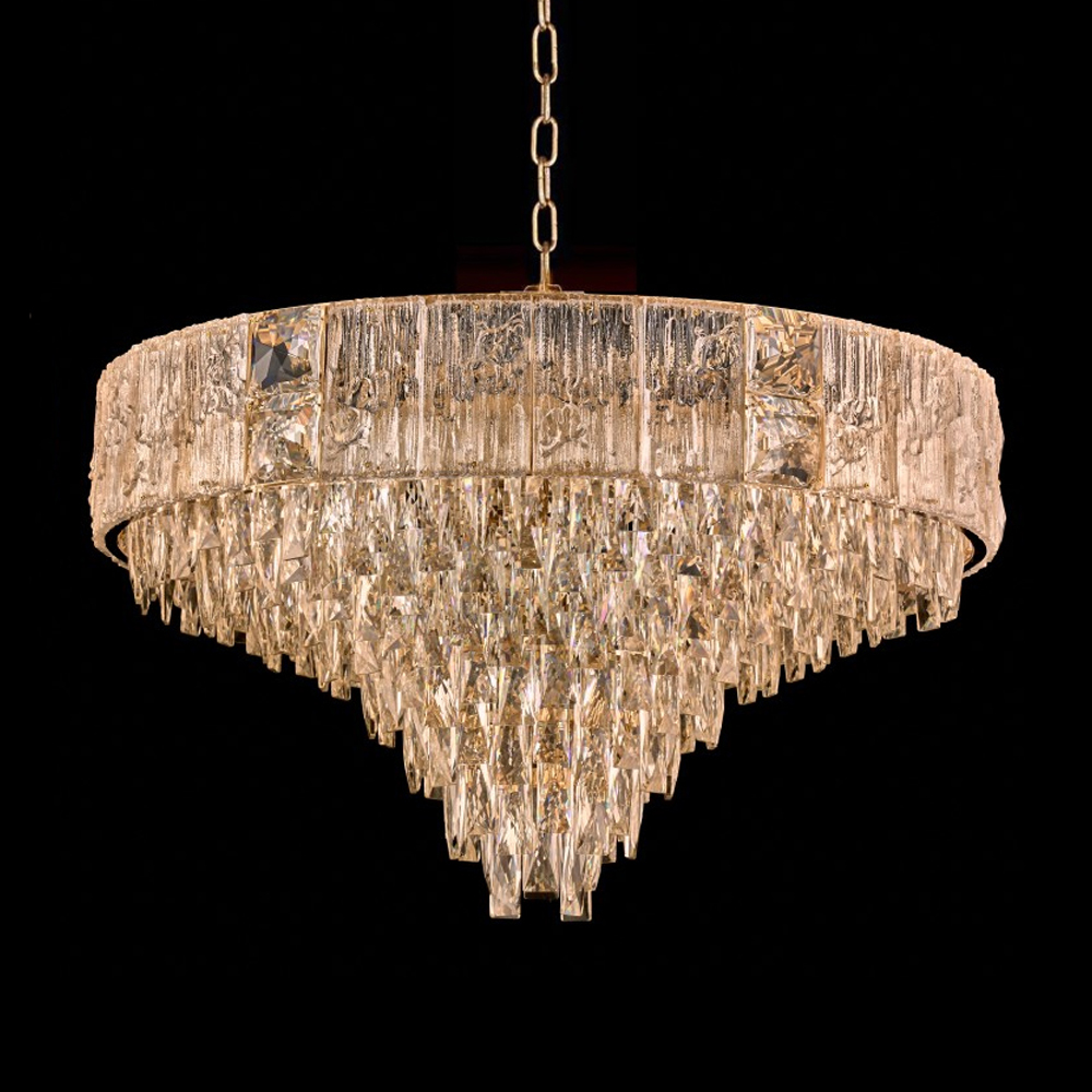 Люстра с каскадом из прозрачного хрусталя Constant Sparks