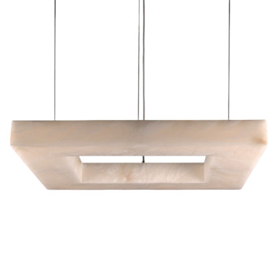 Люстра с квадратным каменным плафоном Calcite Square Light