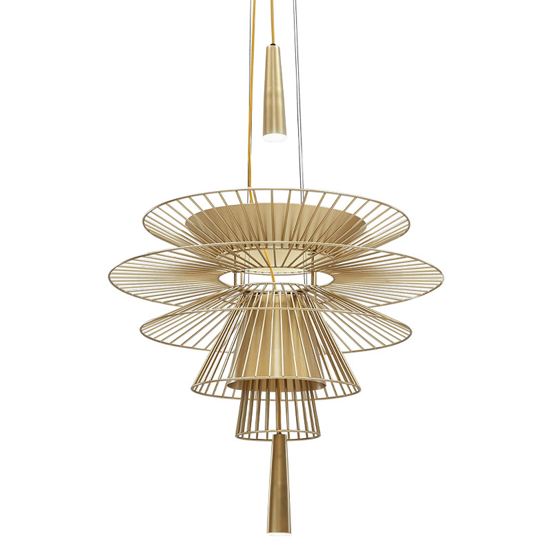 Люстра с металлическим плафоном Shade Metal Chandelier