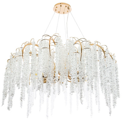 Люстра с хрустальными подвесками Bunch of Crystal Berries Gold Chandelier 12