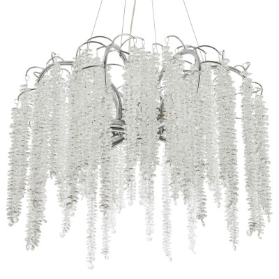 Люстра с хрустальными подвесками Bunch of Crystal Berries Silver Chandelier 8