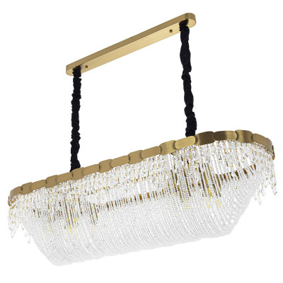 Люстра с хрустальными подвесками Riche Crystal Metal Chandelier 12