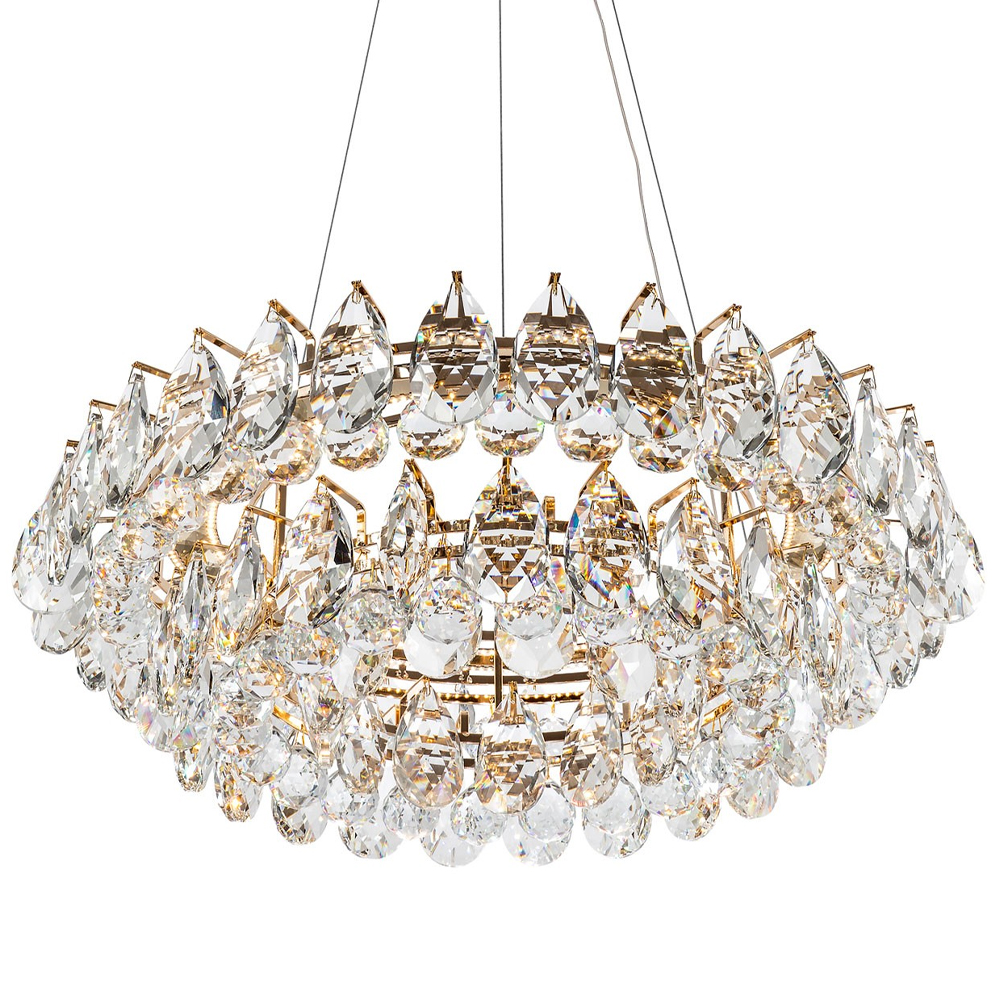 Люстра с хрустальными подвесками в форме капель Sidney Crystal Chandelier 80
