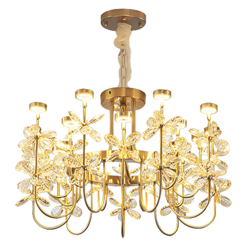 Люстра с хрустальными цветами Crystal Flowers Chandelier