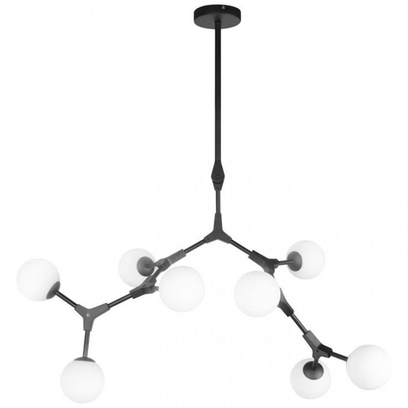 Люстра светодиодная CHERRY BOMB Черный цвет 8 плафонов