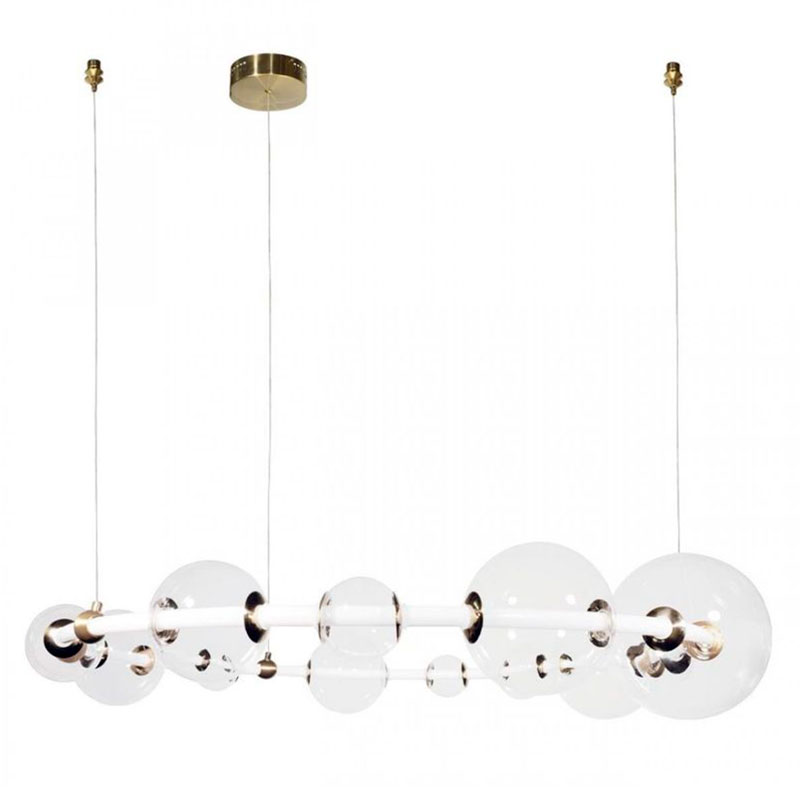 Люстра светодиодная кольцо Iona Necklace белая диаметр 107