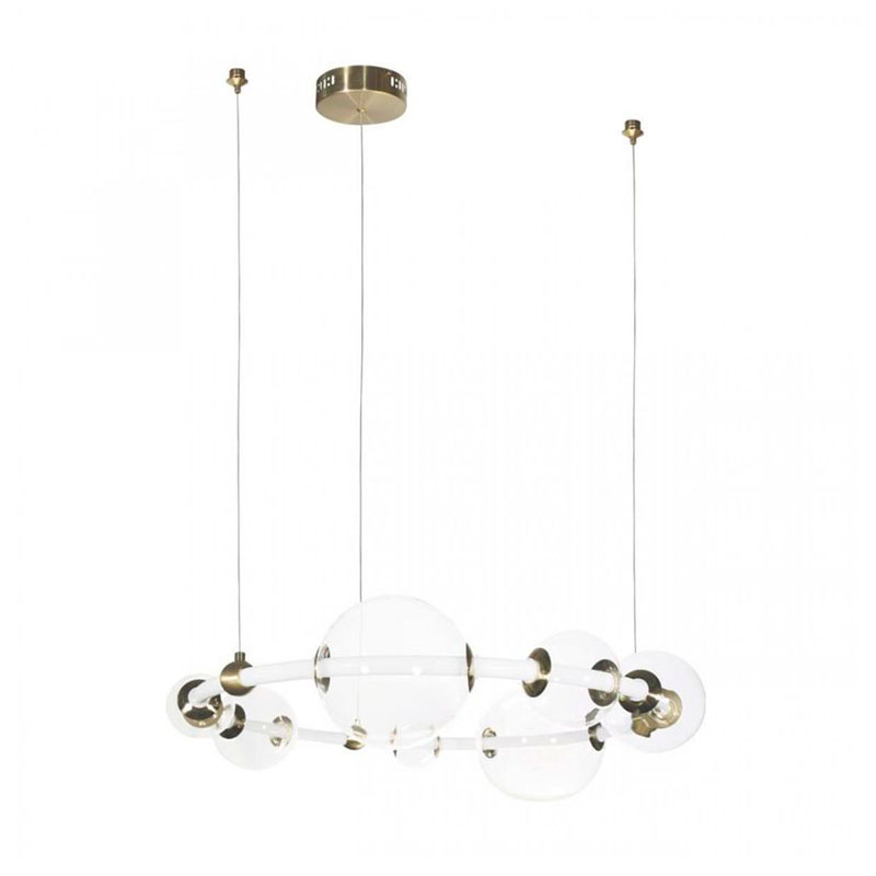 Люстра светодиодная кольцо Iona Necklace белая диаметр 73