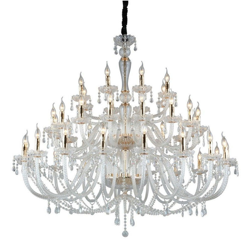 Люстра Хрустальная Peaks Золотая