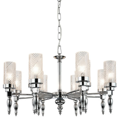 Люстра цвета хром Balusters D70 см