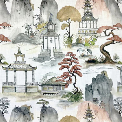 Ткань Japanese Landscape Beige Хлопок N 1186