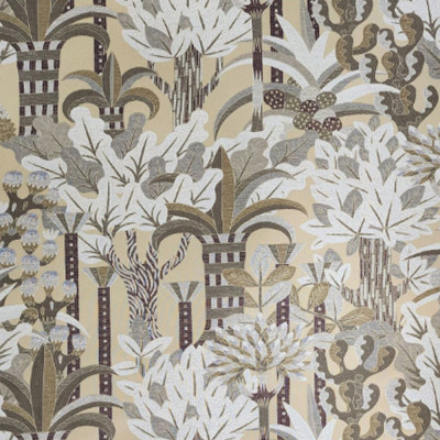 Мебельная Ткань Jardin D Osier бежево-коричневый цвет N 1093