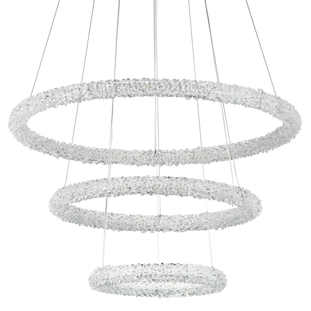 Многоярусная кольцевая люстра с хрустальным декором Gilbertine Crystal Ring Chandelier
