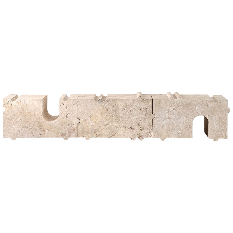 Модульная каменная скамья Hume Modular Stone Bench дизайн Kelly Wearstler