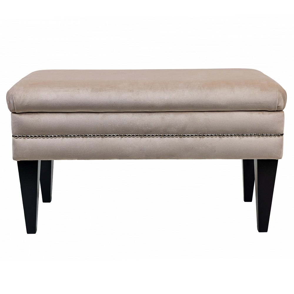 Мягкая банкетка с зоной для хранения Casket Beige