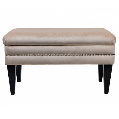 Мягкая банкетка с зоной для хранения Casket Beige