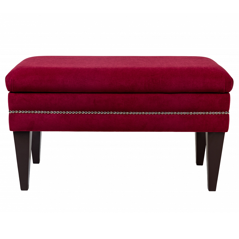 Мягкая банкетка с зоной для хранения Casket Red