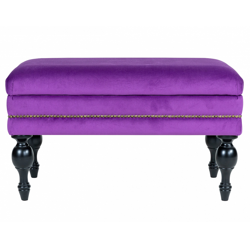 Мягкая банкетка с зоной для хранения Casket Violet