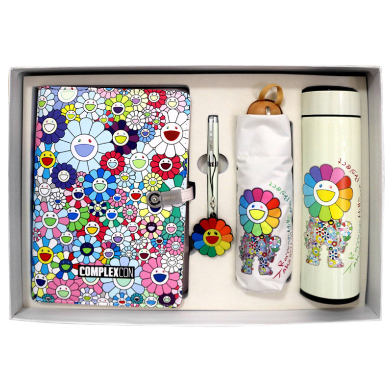 Набор TAKASHI MURAKAMI Зонт раскладной, блокнот, термос и ручка
