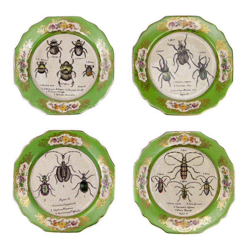 Набор тарелок Four Subjects жуки
