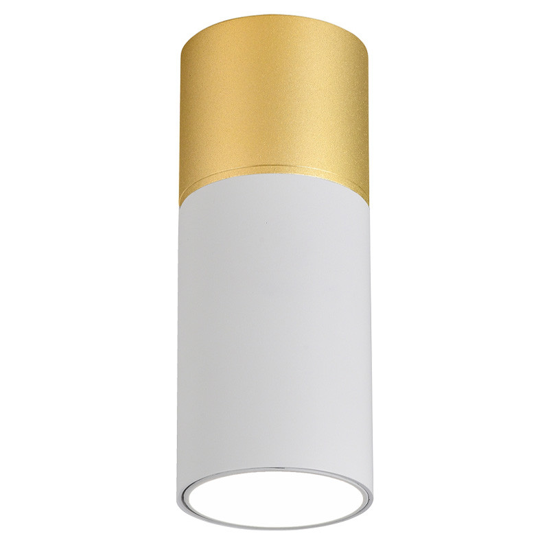 Накладной светодиодный спот Delightfull White&Gold