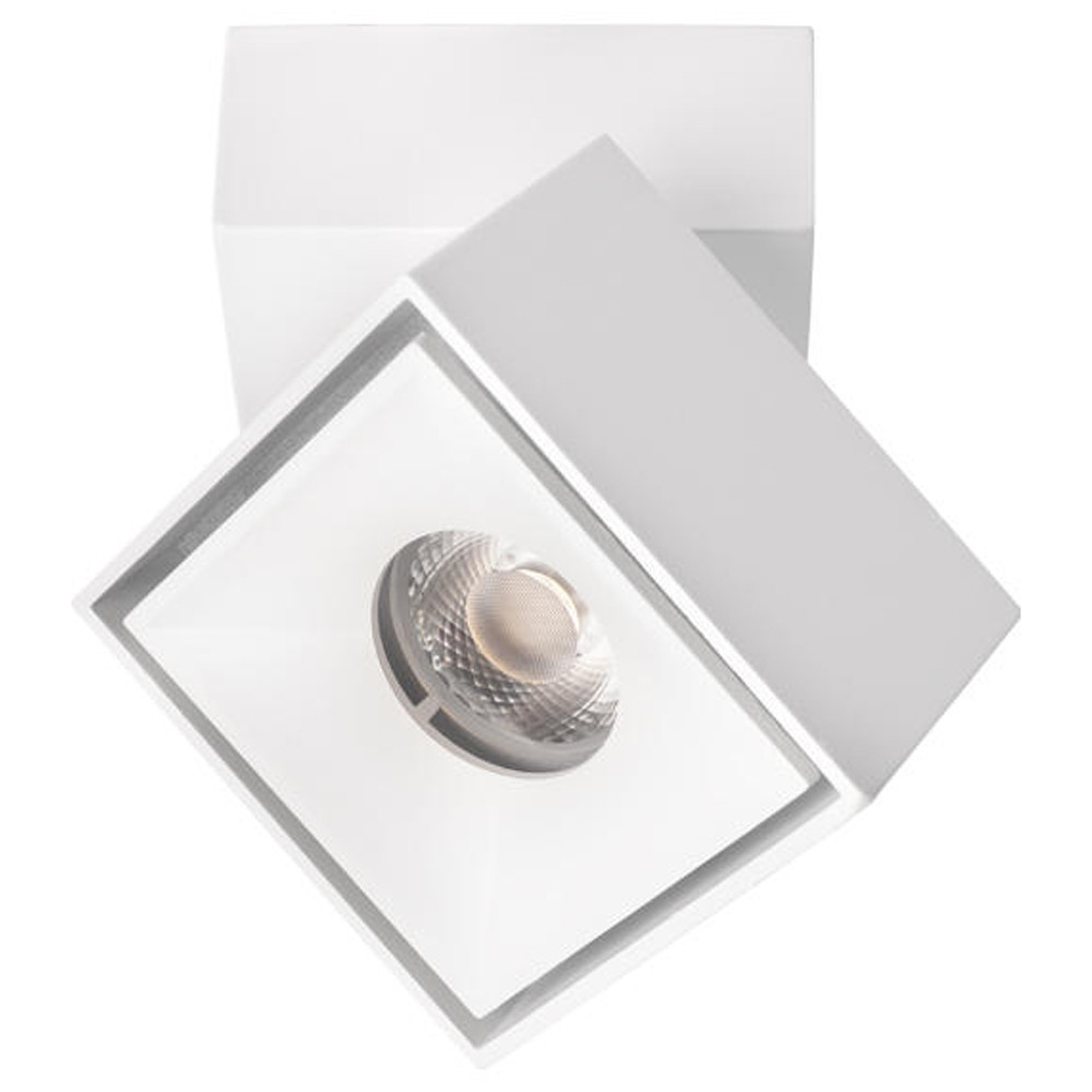 Накладной спот светодиодный металлический с поворотным плафоном на квадратном основании Dynamic Edge