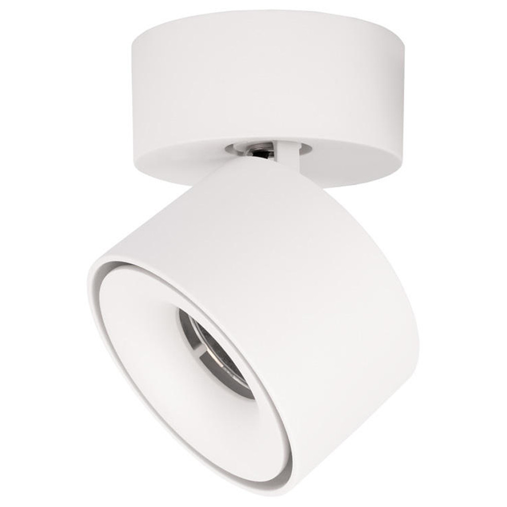 Накладной спот светодиодный металлический с поворотным цилиндрическим плафоном на круглом основании Dynamic Edge