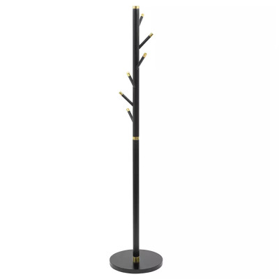 Напольная вешалка чёрная с золотистыми элементами Branches Hangers