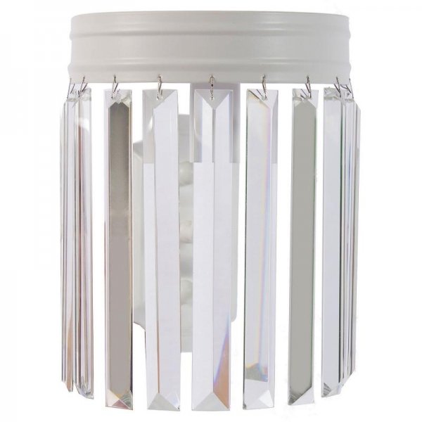 Настенная лампа Odeon Clear Glass White Bra