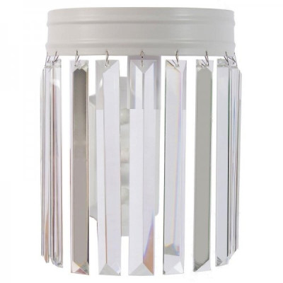 Настенная лампа Odeon Clear Glass White Bra