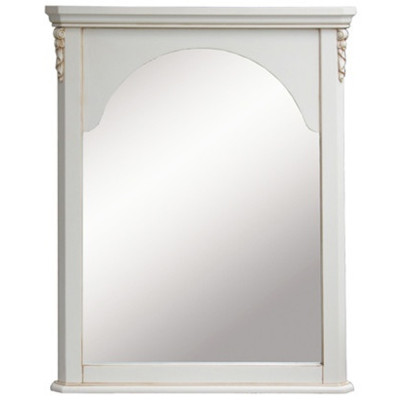 Настенное зеркало в деревянной раме Guirlande de Roses Ivory Wall Mirror