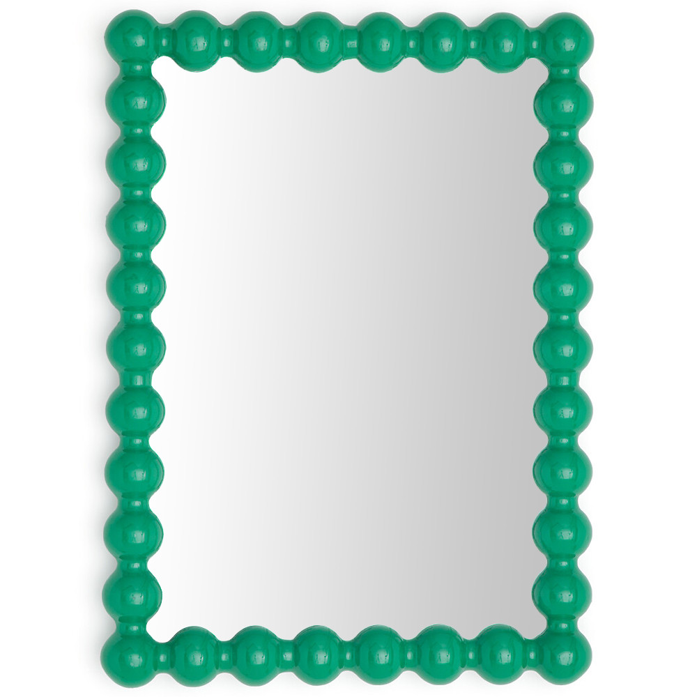 Настенное зеркало в зеленой раме Nya Green Mirror