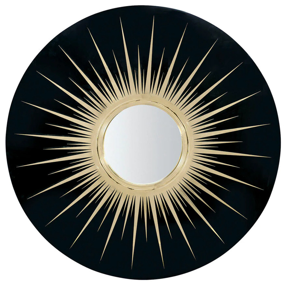 Настенное круглое зеркало Romilly Round Mirror Black