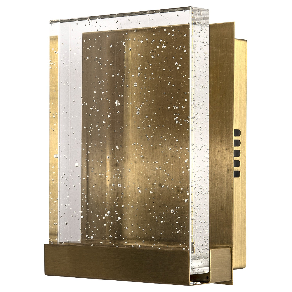 Настенный геометрический светильник со стеклом Rectangle Geometry Glass Wall Lamp