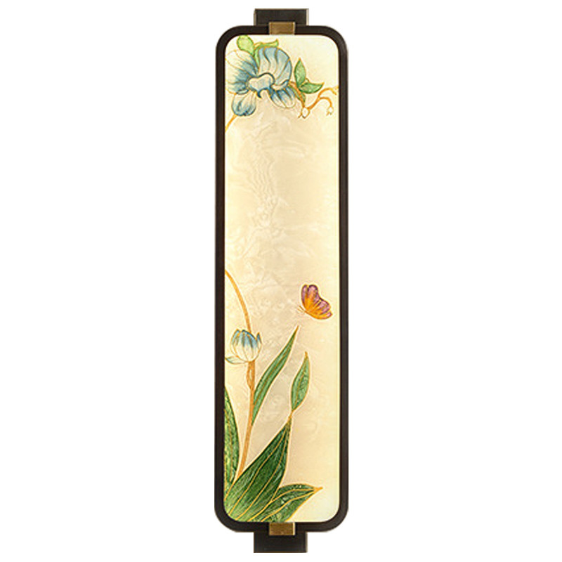 Настенный светильник Blue Flowers Butterfly Oriental Scenes Wall Lamp