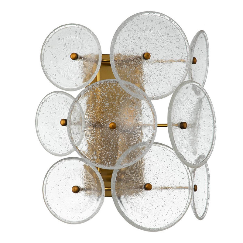 Настенный светильник Circles с Рельефным Стеклом