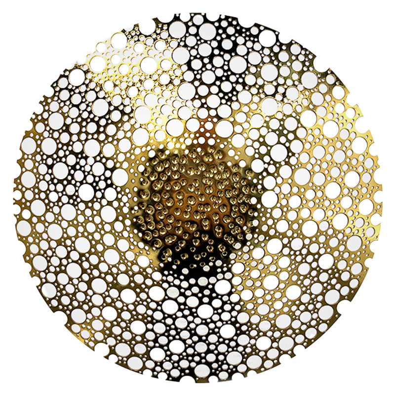 Настенный светильник CRATA в форме диска с перфорацией