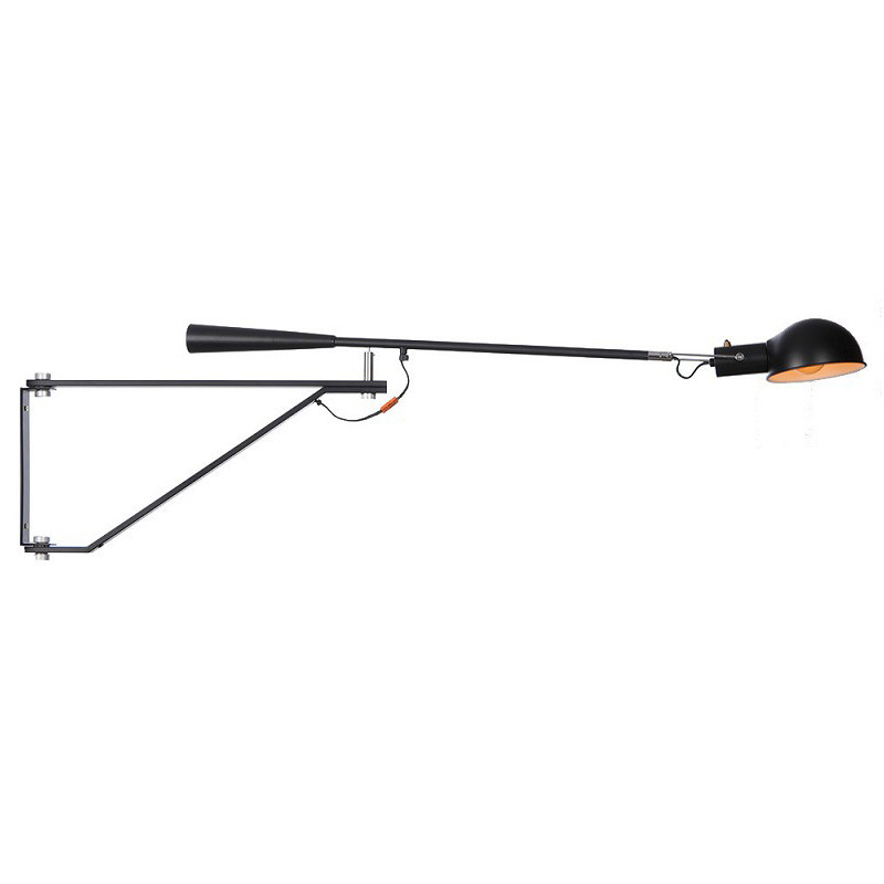 Настенный светильник FLOS Mod 265 Wall Lamp Black by Paolo Rizzatto 135 см