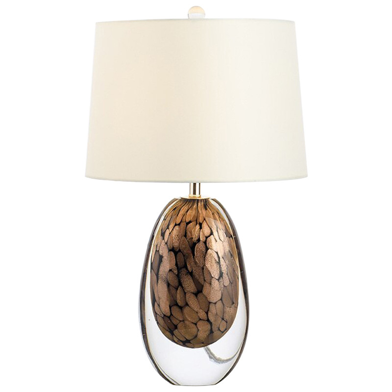Настольная Crystal Table Lamp Brown Glass