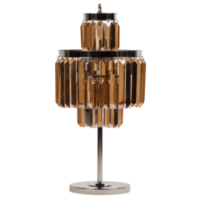 Настольная лампа 1920S Odeon Cognac Glass Table Lamp Three-Level